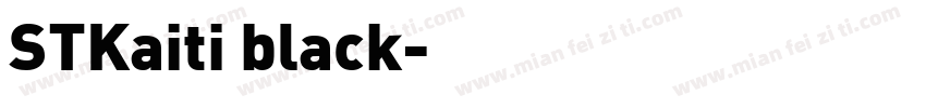 STKaiti black字体转换